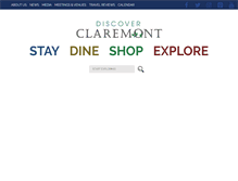 Tablet Screenshot of discoverclaremont.com